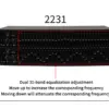 DJ Sound System Dj Equipment 2231 Dual Channel 31 Band Graphic Equalizer 2231 Audio Equalizer