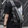 Men's Chest Backpack for Men's Single Strap Backpack Sling Bag Chest Shoulder Sport Travel Crossbody Bag