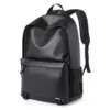 MOYYI Leather Bags for Men School Bag PU Leather Rucksack Business 15.6 Inch Laptop Backpack Travelling