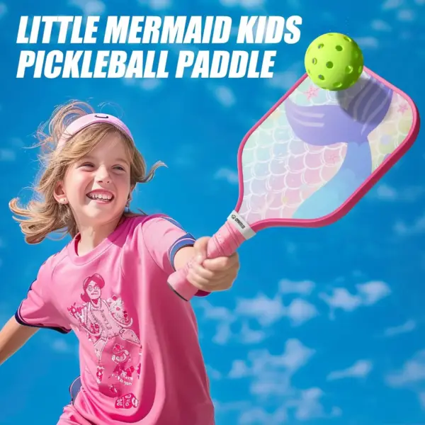 Lightweight and Portable Pickleball Racket Kids Fiberglass Honeycomb Core Pickleball Paddle Pickleball Gifts for Children
