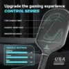 Kevlar Racket Raw Carbon Fiber T700 16MM Polypropylene Honeycomb Core Pickleball Paddle Designed for Control Spin & Consistency