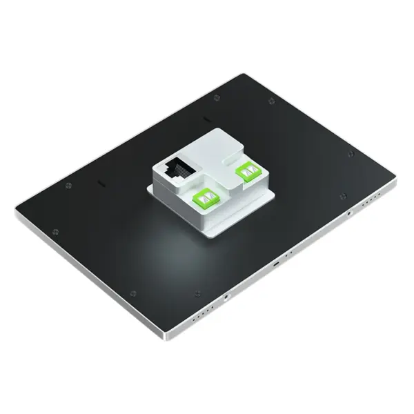 Luxury Aluminum case 10inch in Wall RJ45 POE Power RK3566 Knx Android 11 Touch Panel
