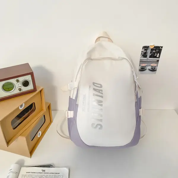 3681  Backpack Simple Versatile Large Capacity Travel Backpack Schoolgirl's School Bag