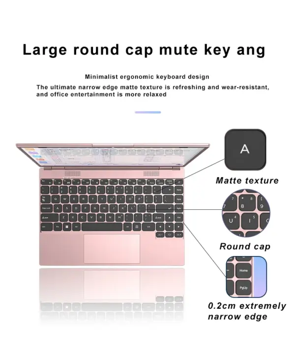 Greatasia Touch Screen Laptop Intel N95 N100 Laptop 180 ° Opening Ordinateur Portable Brand New Laptop