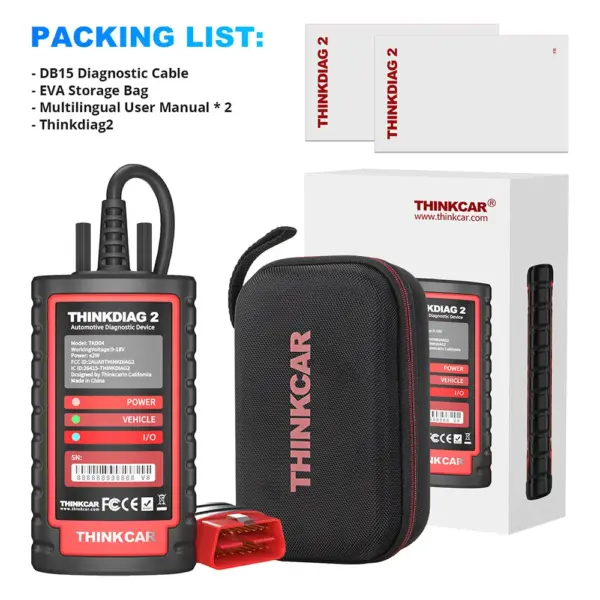ThinkDiag2 Auto Diagnostic OBD2 Scanner Diagnostic Tool for All Cars Software 1 Year Free