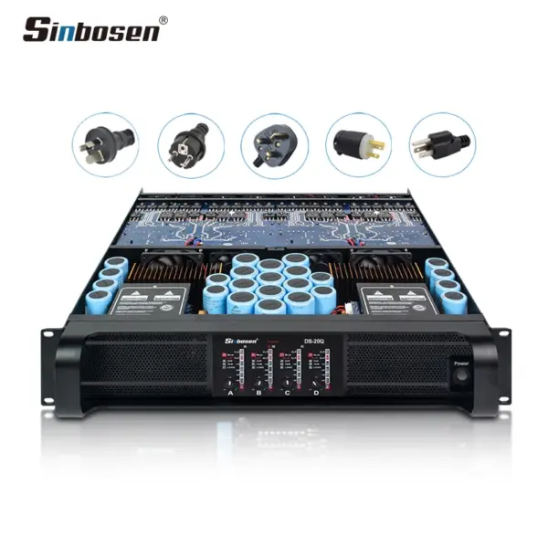 DS-20Q Sinbosen 4000 Watts Sound 4 Channel Professional Audio Power Amplifier 10000w