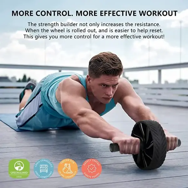 2022 New Ab Roller No Noise Abdominal Wheel Ab Roller Stretch Trainer for Arm Waist Leg Exercise Gym Fitness Equipment