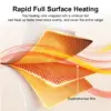 Electric Warming Tray with Adjustable Temperature Foldable Food Warmer Fast Heating Food Warmer Hot Plate Placemat Silicone