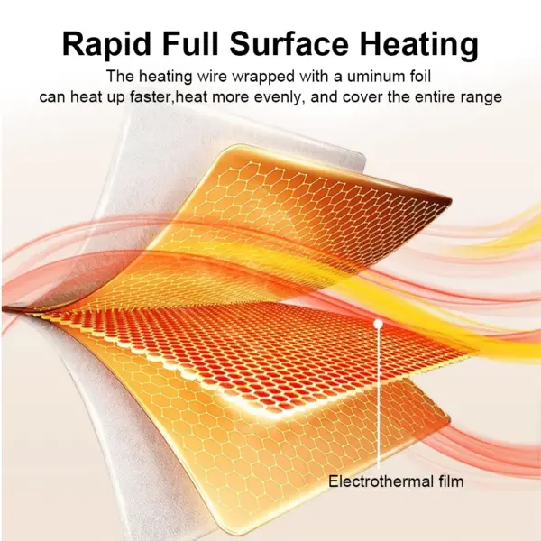 Electric Warming Tray with Adjustable Temperature Foldable Food Warmer Fast Heating Food Warmer Hot Plate Placemat Silicone