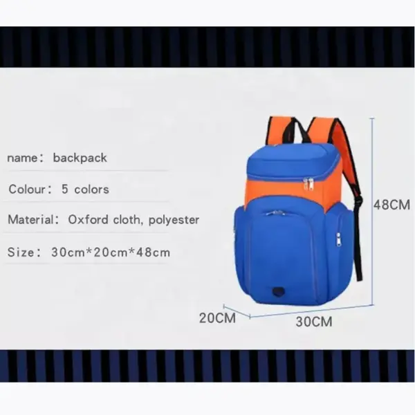 Custom New School Team Sport Volleyball Basketball Football Soccer Black Premium Backpack