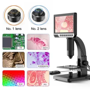 Handheld Microscope Camera Industrial 7 Inch LCD Digital Laboratory Microscope for PCB Inspection