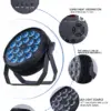 18x10 Mini Stage Lighting Equipment Price 64 Effect Dmx for Club Ktv Disco Dj Party Wash Par Can Lighting