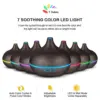 Newest 500ml Remote Control Electric Aromatherapy Essential Oil Wood Aromatic 7 Led Color Air Humidifier Aroma Diffuser Difuser