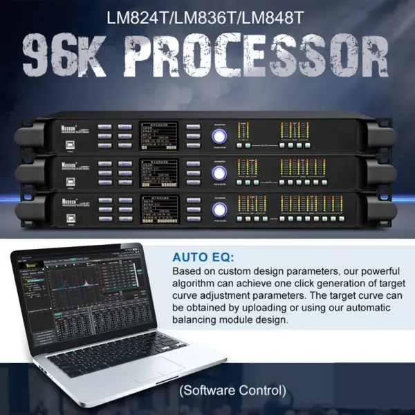 LM848RT Church Audio Processor with DSP Effects 4 in 8 out Show Sound Equipment