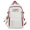 Large Capacity Solid Color Backpack Women's Korean-Style All-Match Casual Student Schoolbag One Piece Dropshipping 0372