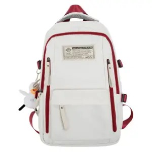 Large Capacity Solid Color Backpack Women's Korean-Style All-Match Casual Student Schoolbag One Piece Dropshipping 0372