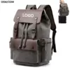 ZUOLUNDUO Fashion Wear Resistant Canvas Rucksack Backpack for Outdoor Travel Laptop Backpack for College School Backpack Unisex