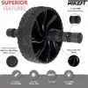 2022 New Ab Roller No Noise Abdominal Wheel Ab Roller Stretch Trainer for Arm Waist Leg Exercise Gym Fitness Equipment