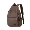 Vintage Mochilas De Cuero Travelling Backpack Anti-theft Usb Charger Casual Washed Mens Canvas Backpack