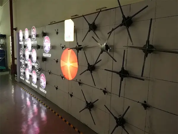 Most Popular Products Christmas Decorating LED Display Fan 3D Hologram Projector