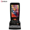 Android Handheld Mobile Phone 4G Bluetooth Wifi 1d 2d Barcode Scanner With Display