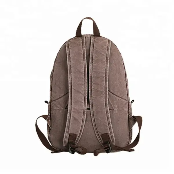 Vintage Mochilas De Cuero Travelling Backpack Anti-theft Usb Charger Casual Washed Mens Canvas Backpack