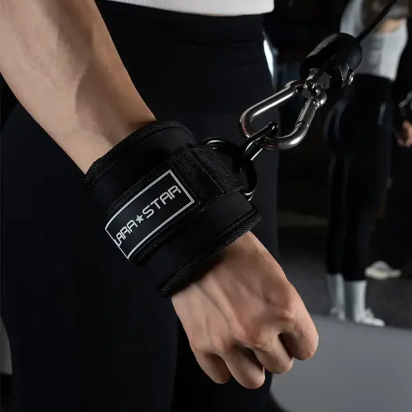 LS0124 Gym Accessories Bodybuilding Gym Ankle Straps Wraps for Cable Machine Neoprene Padded Gymnastics Ankle Cuffs Production