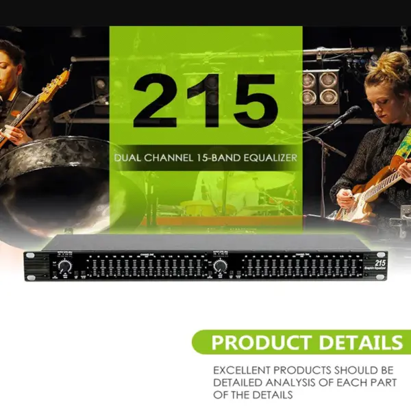 GAX-215 Professional Audio Equalizer Dual 15 Band Graphic Equalizer Power Equalizer Dj Equipment Professional Sound Equipment