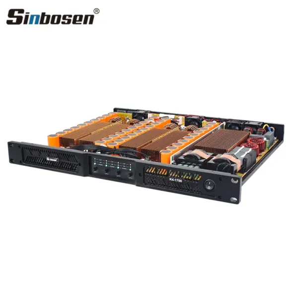 Professional 1u Portable Amplifier k Series 4ch Digital Amplifiers Smart Sound Equipment