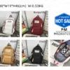 Large Capacity Solid Color Backpack Women's Korean-Style All-Match Casual Student Schoolbag One Piece Dropshipping 0372