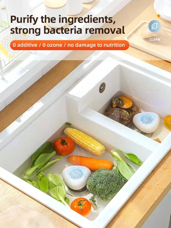 Fruit and Vegetable Washing Machine Fruit Cleaner Device Fruit Purifier for with OH-ion Purification Technology for Cleaning