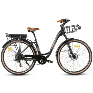 EU Warehouse RS-A07 Electric Bicycle 500W 13AH 36V Lithium Battery Fast 28 Inch Adult City EBike Lady E-Bike with Rear Carrier