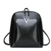 2022 New Classic Women's Shoulder Bag Fashion Simple PU Leather Travel Backpack Schoolbag Multi Functional Lady Backpack