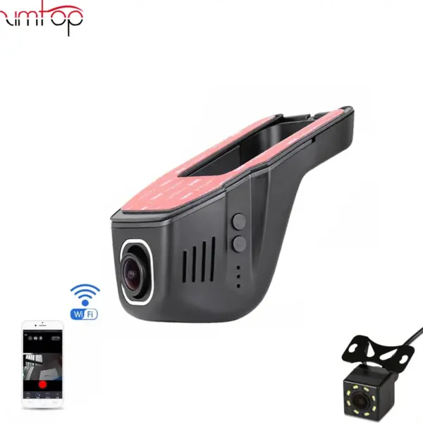 Dual Lens Car DVR DVRs  Dash Cam Camera Digital Video Recorder Camcorder 1080P Night Vision 96658  WiFi