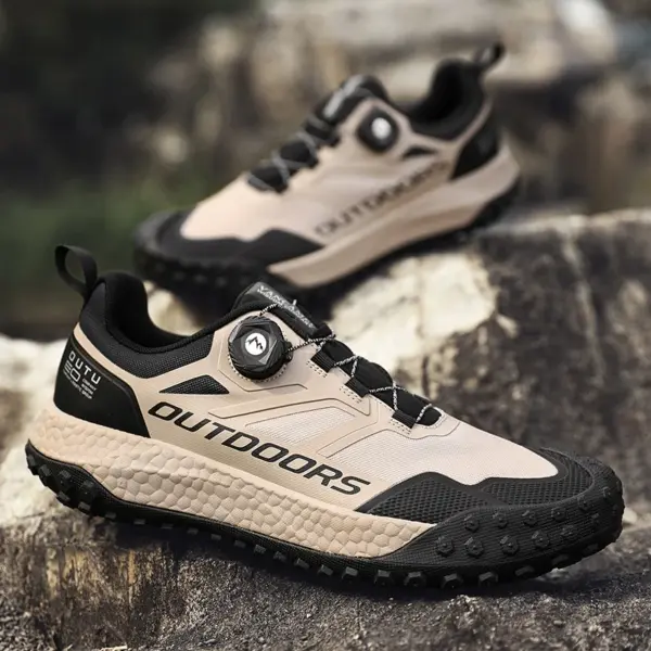 Custom LOGO  Outdoor Mountaineering Sneaker Waterproof Men Safety Trekking Shoes Men Hiking Shoes