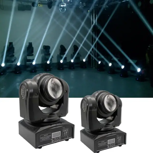 U`King 50w Double Side 1+1 LEDs Shaking Head Stage Light DMX Sound Active Control Led Dj Light Equipment