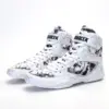 2025 Wholesale Custom Logo Print Customized Sports Professional Training Boxing Boots Wrestling Shoes for Men