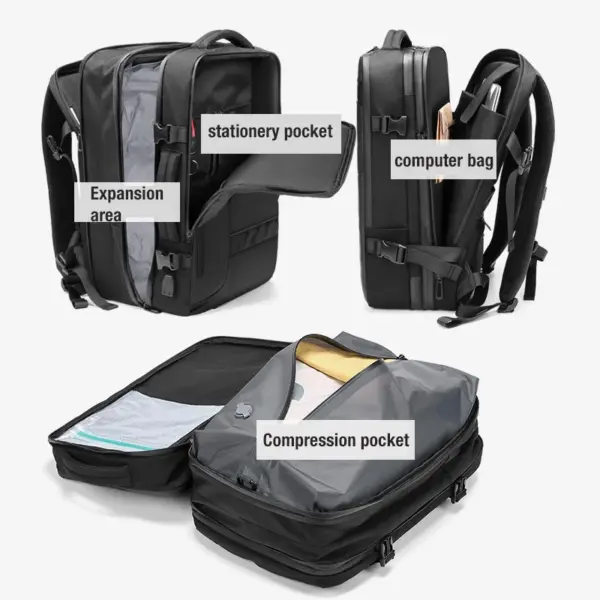 Casual Sports Backpacks Best 30L Large Capacity Waterproof Vacuum Compression Backpack Camping Travelling Hiking Backpack