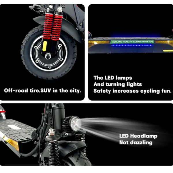 US USA EU Warehouse Fold E-Scooter 10 Inch Fat Tire Drop Shipping Electric Scooter Adult Full Suspension