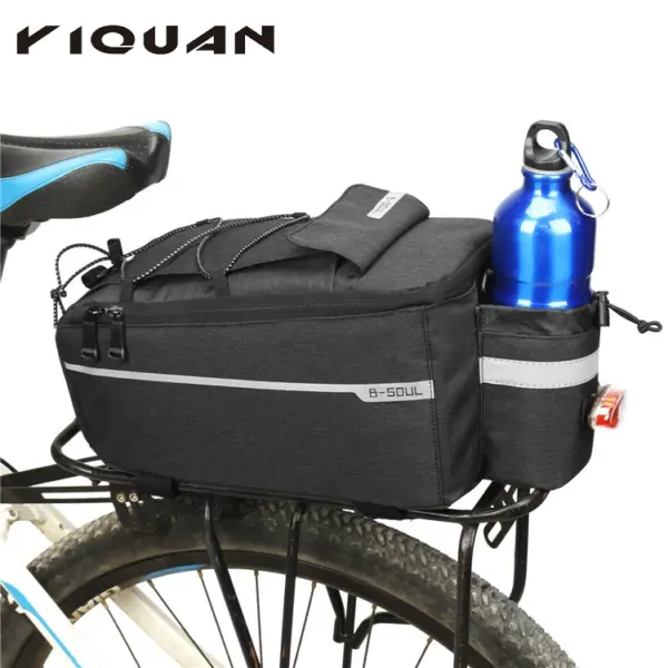 B-SOUL Large Capacity Waterproof Bicycle Bag Back Seat  Mountain Cycling Bike Pannier Bag for Travel