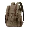 Big Traveling Backpack Bag Packable Rucksack Canvas Backpack Genuine Leather Mens Backbags-For-Men Bag Backpack for Boys