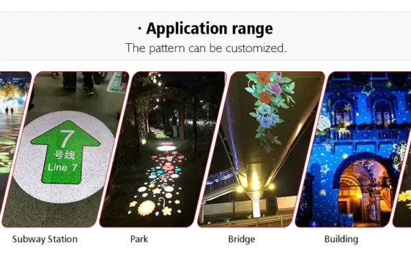 Outdoor Waterproof Advertising Gobo Projector Light 100W Pattern Rotation Led Gobo logo Light