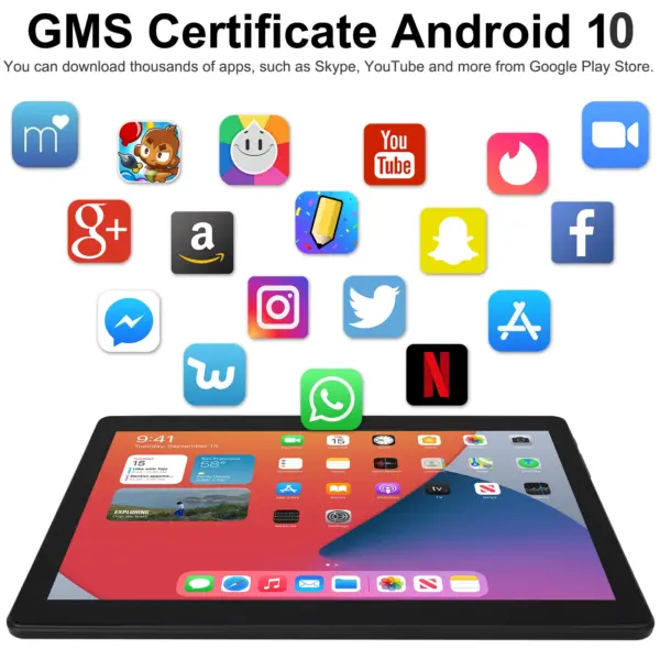 High Quality 10-Inch Android Tablet PC Cheap Laptop Alternative 2GB Memory for Entertainment Without Camera