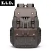 ZUOLUNDUO Fashion Wear Resistant Canvas Rucksack Backpack for Outdoor Travel Laptop Backpack for College School Backpack Unisex