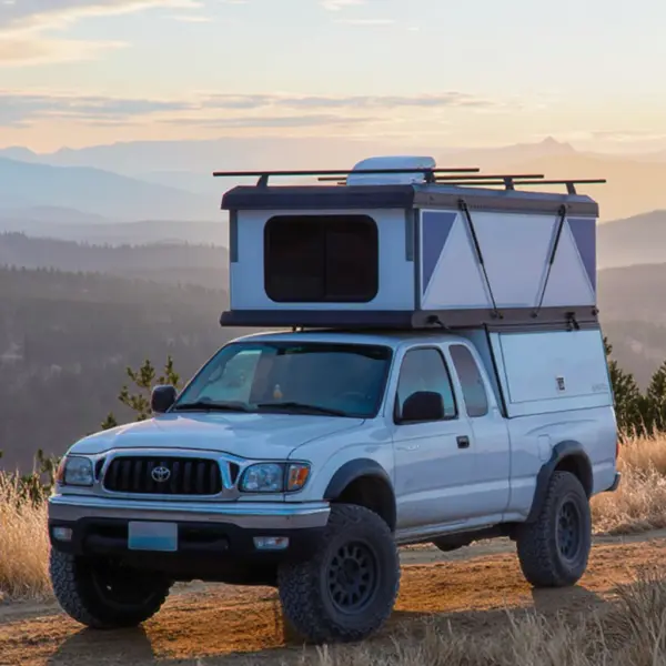 2024 4x4 Off Road Overland Lightweight Overland Aluminum Tacoma Slide in Truck Bed Camper for Pickup