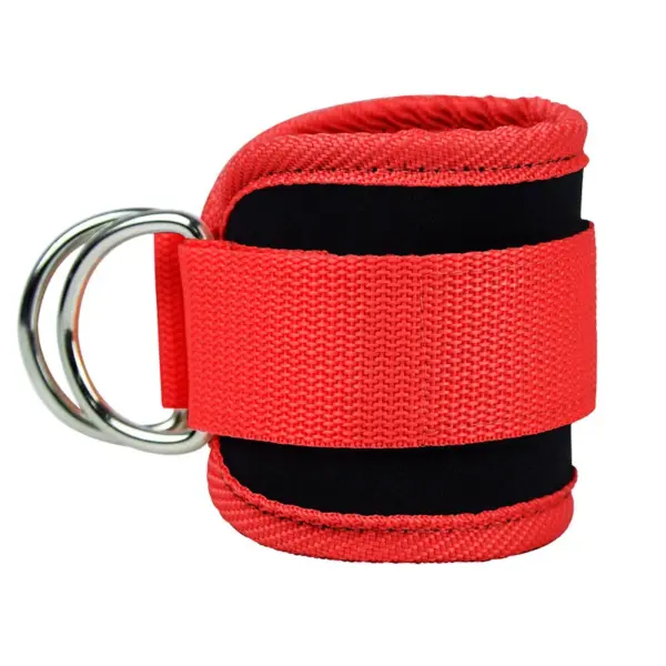 Customized Exercise Gym Brace Nylon Cable Machine Kickback Cuff Attachment Adjustable Ankle Weight Straps
