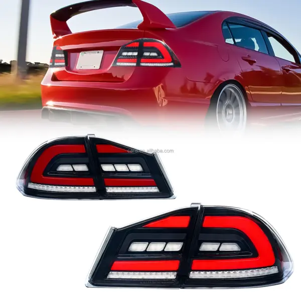 Archaic Car Lamp Tail Light for 8th Gen Honda Civic Taillights FD1 FD2 Type-R Full Led Rear Lamp 2005-2012 Car Lights