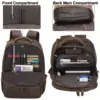 Custom LOGO Vintage Pure Cowhide Laptop Back Pack Bag With USB Charging Port Men Full Grain Genuine Cow Real Leather Backpack