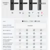 Camera Tuya Wifi App Smart Door Lock Remote Cat-eye Biometric Fingerprint Digital Lock Key Nfc Rfid Code Phone Unlock Smart Lock