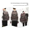ZUOLUNDUO Fashion Wear Resistant Canvas Rucksack Backpack for Outdoor Travel Laptop Backpack for College School Backpack Unisex